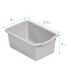 ECR4Kids 10 Cubby Mobile Tray Cabinet and 10 Scoop Front Bins, 5x2, Kids Furniture
