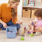 ECR4Kids 10 Cubby Mobile Tray Cabinet and 10 Scoop Front Bins, 5x2, Kids Furniture