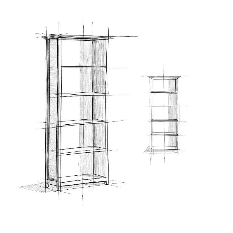 HomeStock 51 H. French Blue Metal Book Racks 5 with Tier Shelves