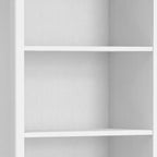 HomeStock 51 H. French Blue Metal Book Racks 5 with Tier Shelves
