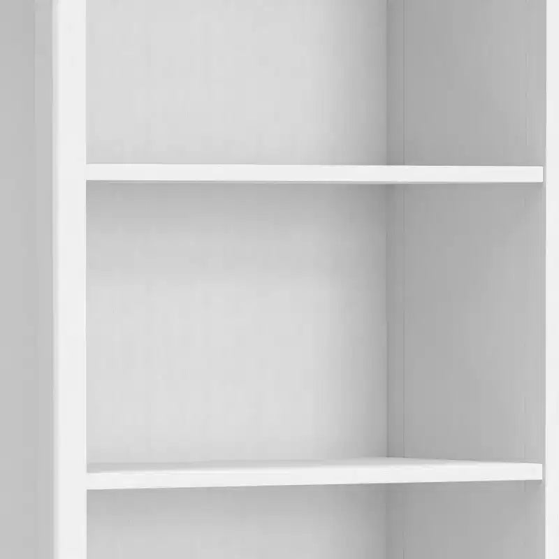 HomeStock 51 H. French Blue Metal Book Racks 5 with Tier Shelves