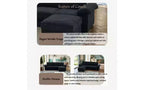 GDFStudio Cleo 105.5'' Modern Convertible L-Shaped 4-Seater Velvet Upholstered Sectional Sofa
