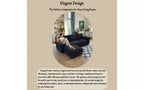 GDFStudio Cleo 105.5'' Modern Convertible L-Shaped 4-Seater Velvet Upholstered Sectional Sofa