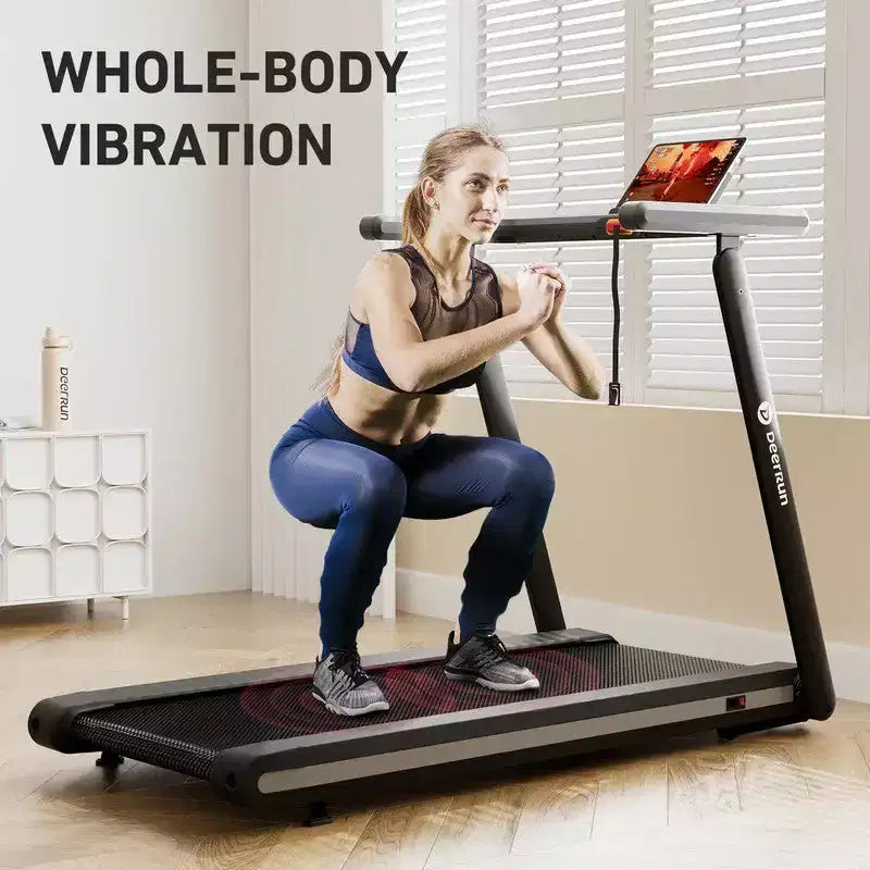 Tapis roulant DeerRun X20 con inclinazione automatica al 15%, tapis roulant con pedana completa, portata 180 kg