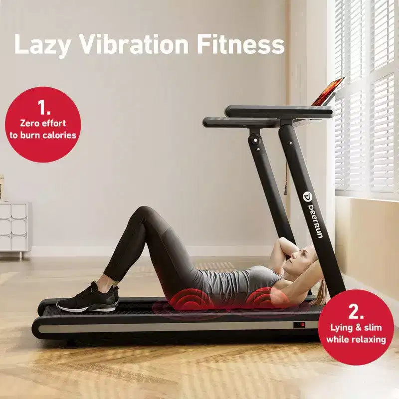 Tapis roulant DeerRun X20 con inclinazione automatica al 15%, tapis roulant con pedana completa, portata 180 kg