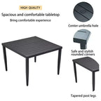 Lightweight Aluminum Frame Square Table For Lawn, Garden,