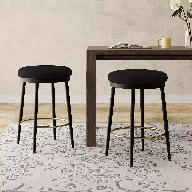Okak 24.75 Modern Counter Height Bar Stools with Sponge Cushion Set of 2/4, Modern Counter Stools, Accent Chair for Kitchen, Dining Room