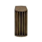 Consolle Lunga con Contenitore, Tavolo da Ingresso Minimalista con Cassetti e Consolle da Corridoio in Legno con Design a Linee Curve e Dritte