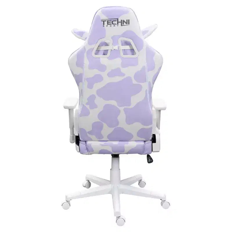 Sedia da gaming della serie COW con stampa lavanda TS85