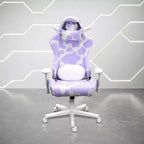 Sedia da gaming della serie COW con stampa lavanda TS85