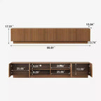 Luck Live Modern 86.61 TV Stand and Media Console & Entertainment Centers with Large Storage Space