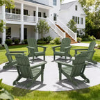 Hyleory Sedia Adirondack Pieghevole in HDPE Sedia a Sdraio da Esterno Resistente alle Intemperie