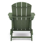 Hyleory Sedia Adirondack Pieghevole in HDPE Sedia a Sdraio da Esterno Resistente alle Intemperie