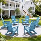 Hyleory Sedia Adirondack Pieghevole in HDPE Sedia a Sdraio da Esterno Resistente alle Intemperie