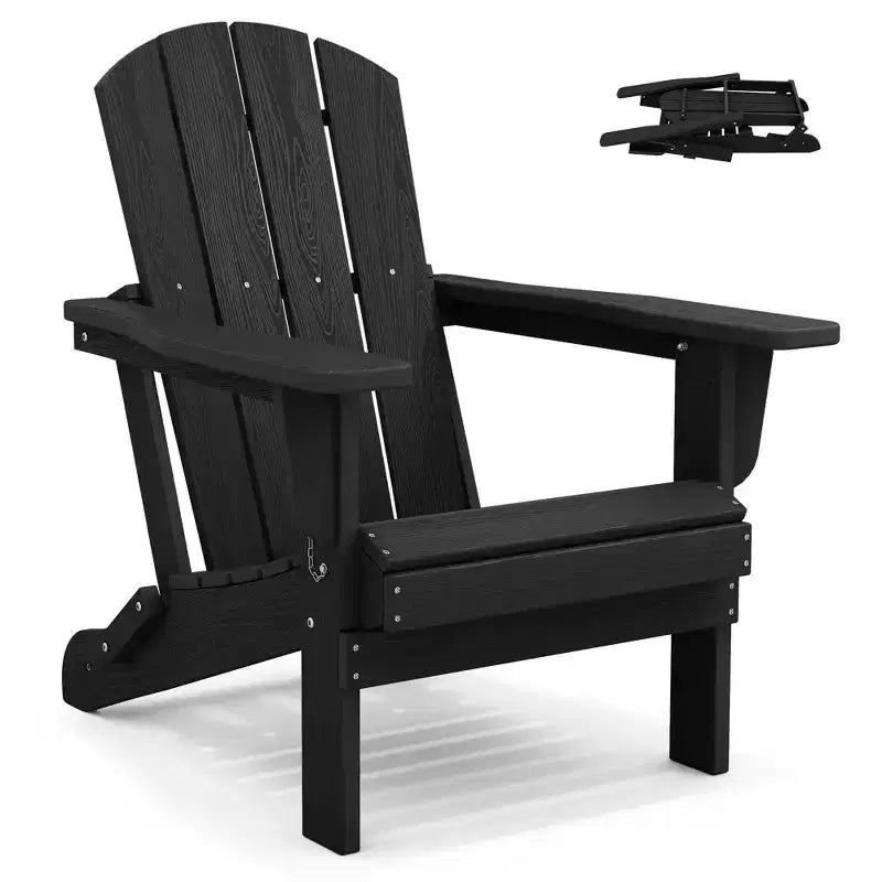Hyleory Sedia Adirondack Pieghevole in HDPE Sedia a Sdraio da Esterno Resistente alle Intemperie