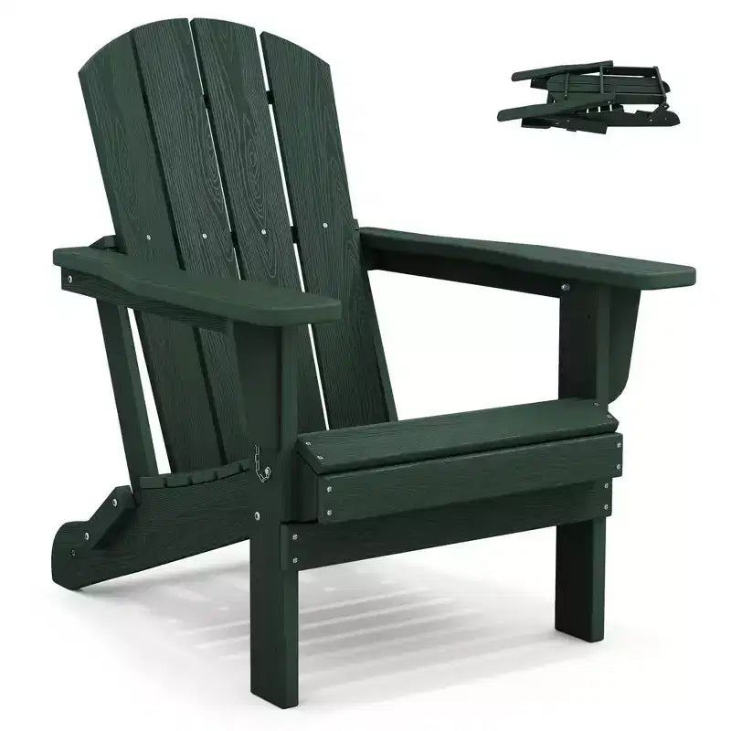 Hyleory Sedia Adirondack Pieghevole in HDPE Sedia a Sdraio da Esterno Resistente alle Intemperie