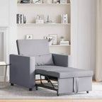 vidaXL Single Sofa Bed Reclining Light gray 90 x 165 x 87 cm fabric