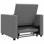vidaXL Single Sofa Bed Reclining Light gray 90 x 165 x 87 cm fabric