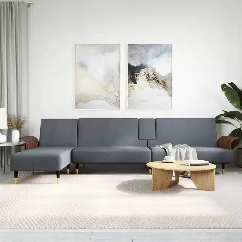 vidaXL Divano Letto Trasformabile Divano Letto Estraibile per Soggiorno Velluto