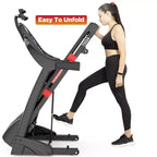 Folding Treadmill for Home, 5HP Motor, 20% Auto Incline, 12MPH, 71 Programs, Bluetooth APP, Shock-Absorbing Deck, 300LB Capacity, Knee Strap Gift