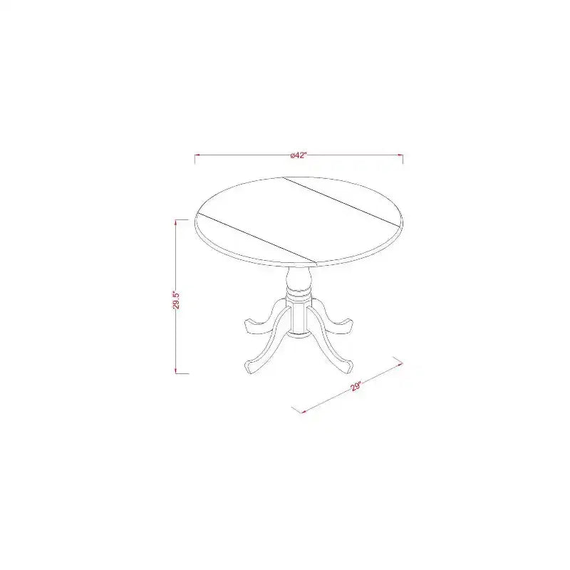 3-Piece Linen white Solid Wood Top-Round Upholstered Dining Room Set -Seats 4