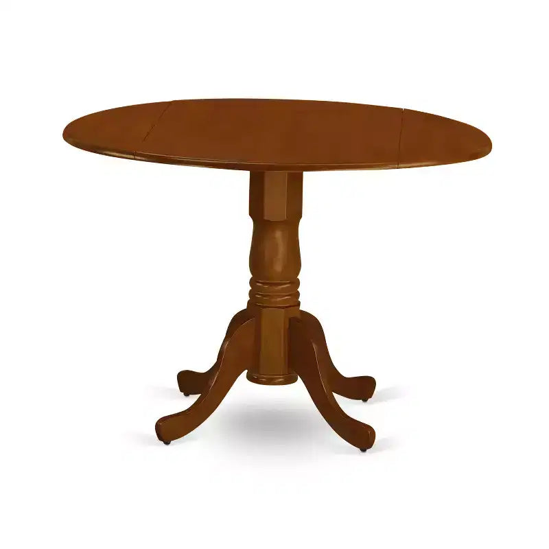 Elegant Dining Table Set for 2 - Kitchen Table with Chairs, Asian Hardwood, Drop Leaf Design, Space Saving