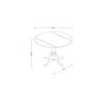 Elegant Dining Table Set for 2 - Kitchen Table with Chairs, Asian Hardwood, Drop Leaf Design, Space Saving
