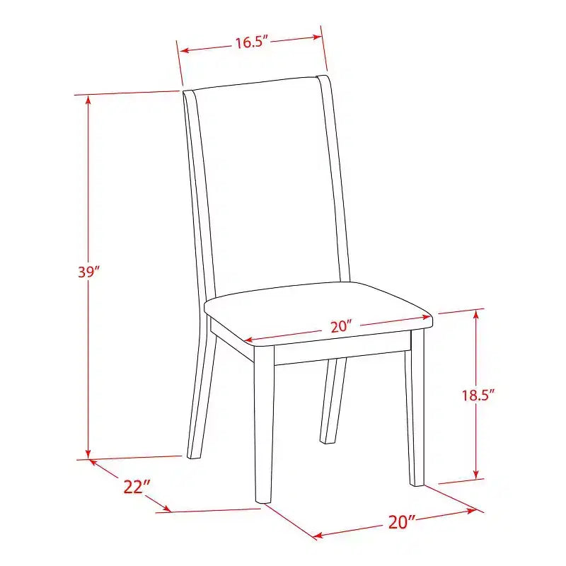 HomeStock Tavolo da pranzo in legno massello con piano bianco lino e 4 sedie, 5 pezzi