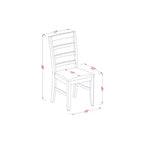 Modern 7-Piece Dinette Set - Kitchen Table & 6 Chairs - Rectangular Dining Room Set - Black Finish