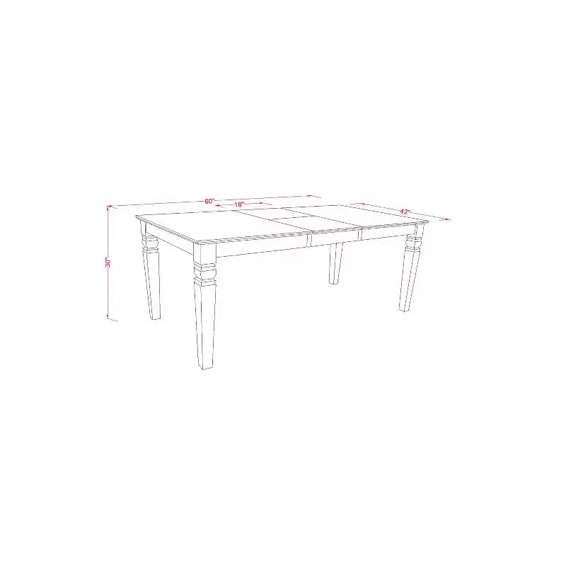 Set da pranzo rettangolare con 4 sedie e panca - Set da cucina da 6 pezzi