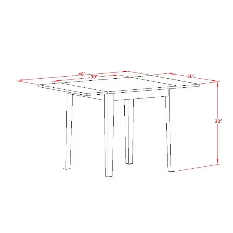 HomeStock 3-Piece Natural Brown Oak Finish Solid Wood Top Dining Table Set