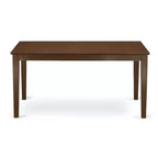 5-Piece Rectangular Mahogany Finish Solid Wood Top-Upholstered Dining Room Set-Seats 4