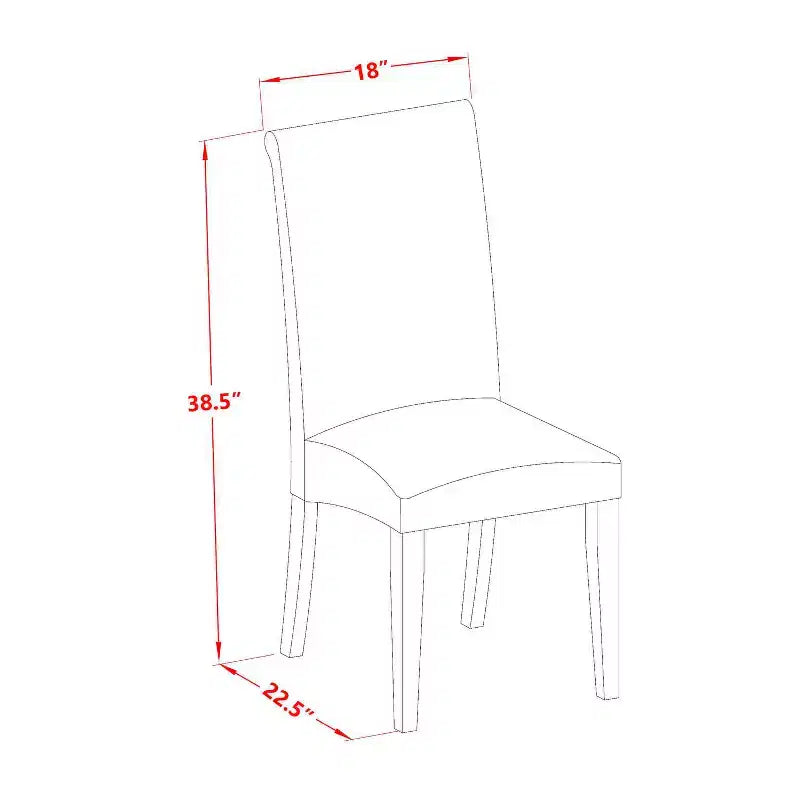 HomeStock Set da Pranzo 5 Pezzi con Top in Legno Massello Finitura Lino Bianco - Posti a Sedere per 4