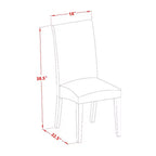 HomeStock Set da Pranzo 5 Pezzi con Top in Legno Massello Finitura Lino Bianco - Posti a Sedere per 4