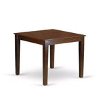 HomeStock 3-Pc Mahogany Finish Square Solid Wood Top Dining Table Set