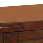 Tavolino sagomato Royal Hampton con ripiano inferiore aperto, ciliegio scuro