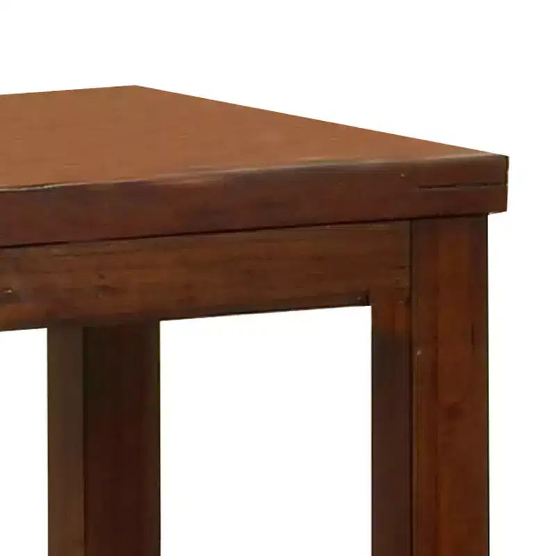 Tavolino sagomato Royal Hampton con ripiano inferiore aperto, ciliegio scuro
