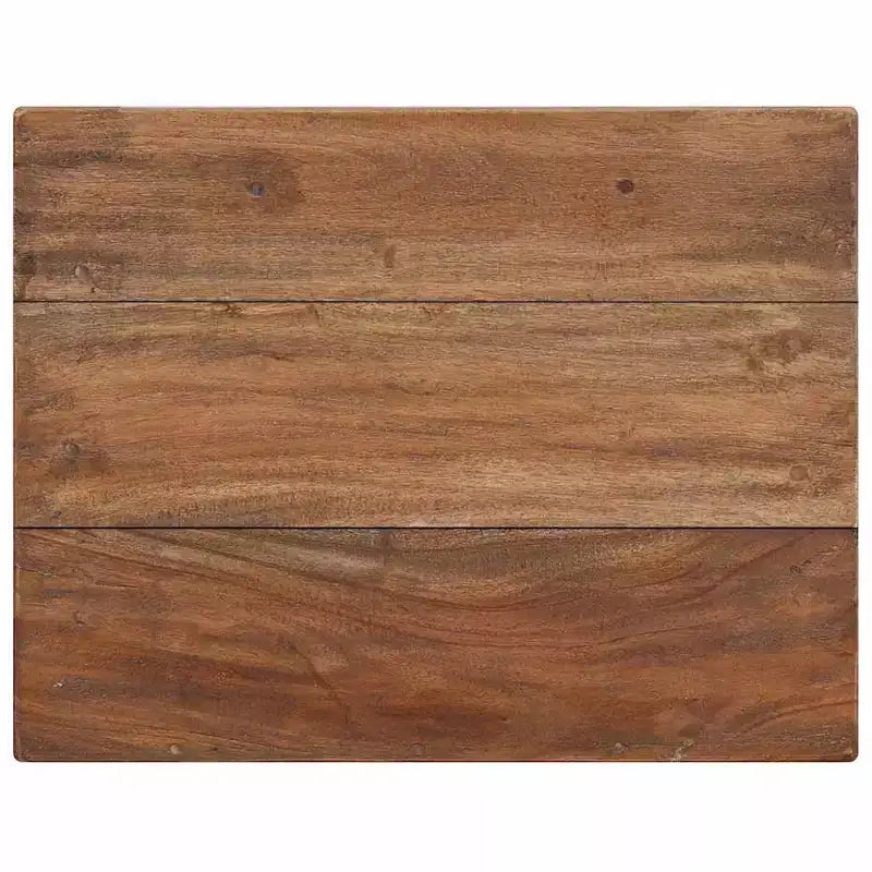 Comodino Marrone in Legno Massello di Mogano 40x30x51 cm