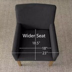 Set of 6 Upholstered Dining Chairs with Arms, Modern Linen Armchairs with Wooden Legs, Accent Chairs for Dining Room, Living Room - Panipeachy