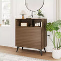 Fluted Sideboard Cabinet with Adjustable Shelves, Modern Buffet Storage Cabinet for Kitchen, Living Room, Dining Room, or Entryway