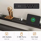 Twin Size Kids Platform Bed Frame with Upholstered Storage Headboard RGB LED Lights Built In Charging Station USB Ports No Box Spring Needed Metal Bed
