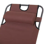 Sedia a sdraio pieghevole per esterni, sedia prendisole 2 in 1 con cuscino e tasca, sedia da piscina regolabile per spiaggia, patio, prato, ponte
