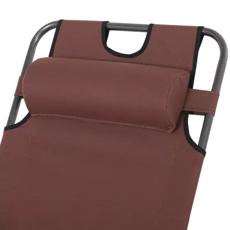 Sedia a sdraio pieghevole per esterni, sedia prendisole 2 in 1 con cuscino e tasca, sedia da piscina regolabile per spiaggia, patio, prato, ponte