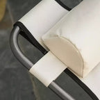 Sedia a sdraio pieghevole per esterni, sedia prendisole 2 in 1 con cuscino e tasca, sedia da piscina regolabile per spiaggia, patio, prato, ponte