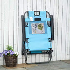 Sedia a sdraio pieghevole per esterni, sedia prendisole 2 in 1 con cuscino e tasca, sedia da piscina regolabile per spiaggia, patio, prato, ponte