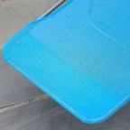 Sedie a sdraio pieghevoli per piscina, sedie da esterno per prendere il sole con cuscino, schienale reclinabile, telaio in acciaio e rete traspirante per spiaggia, patio