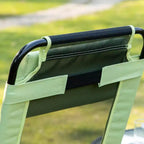 Set of 2 Portable Folding Outdoor Recliners w/ Adjustable Backrest