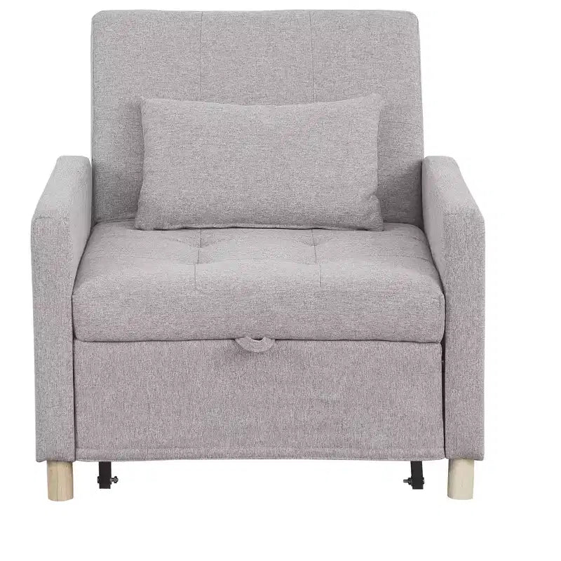 Poltrona Letto Trasformabile Moderna Okak con Letto Estraibile, Poltrona Imbottita per Soggiorno, Camera da Letto, Ufficio