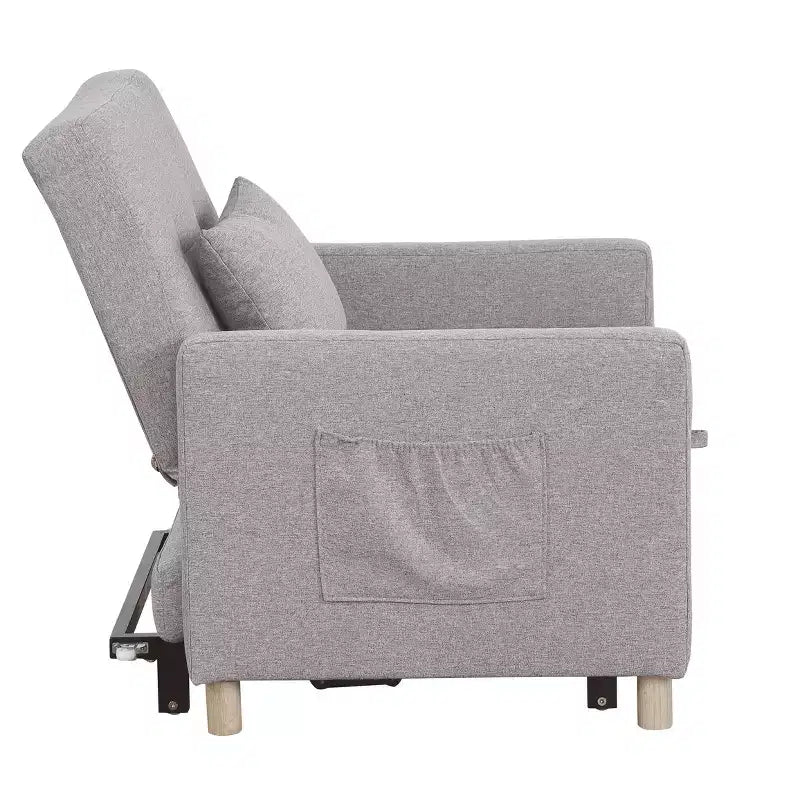 Poltrona Letto Trasformabile Moderna Okak con Letto Estraibile, Poltrona Imbottita per Soggiorno, Camera da Letto, Ufficio