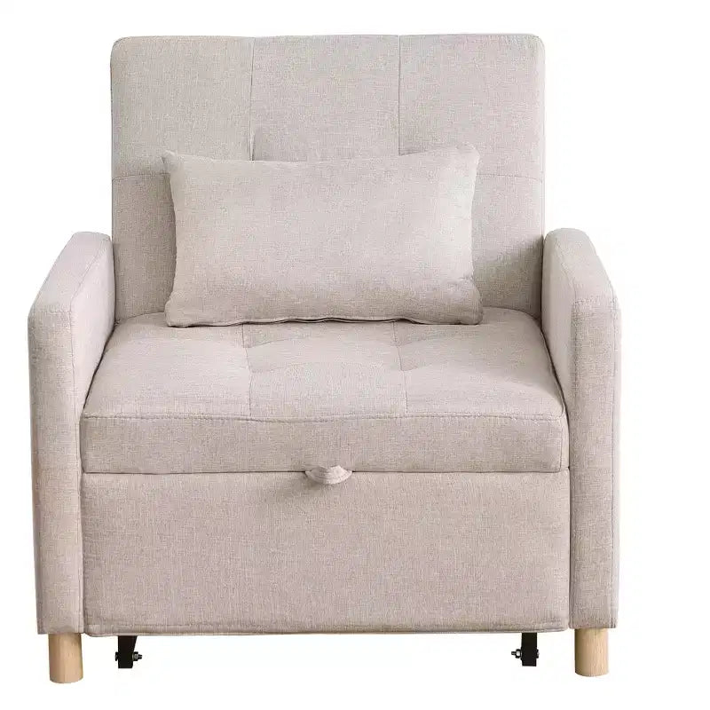 Poltrona Letto Trasformabile Moderna Okak con Letto Estraibile, Poltrona Imbottita per Soggiorno, Camera da Letto, Ufficio